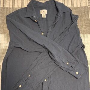 H&M Dark Blue Casual Shirt